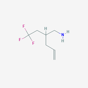 molecular formula C7H12F3N B1481871 2-(2,2,2-Trifluoroethyl)pent-4-en-1-amine CAS No. 1995418-63-7