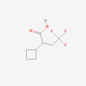 2-Cyclobutyl-4,4,4-trifluorobutanoic acid
