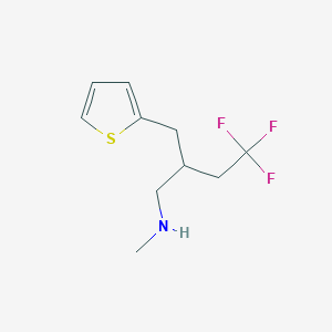 4,4,4-trifluoro-N-methyl-2-(thiophen-2-ylmethyl)butan-1-amine