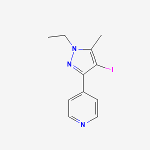 molecular formula C11H12IN3 B1481882 4-(1-ethyl-4-iodo-5-methyl-1H-pyrazol-3-yl)pyridine CAS No. 2092562-30-4