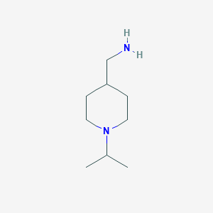 molecular formula C9H20N2 B148190 [(1-异丙基哌啶-4-基)甲基]胺 CAS No. 132740-52-4