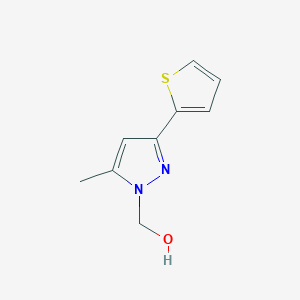 (5-methyl-3-(thiophen-2-yl)-1H-pyrazol-1-yl)methanol