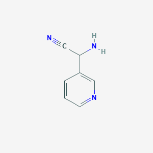 molecular formula C7H7N3 B148195 Amino(pyridin-3-yl)acetonitrile CAS No. 131988-63-1