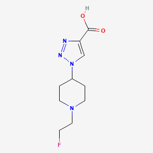 molecular formula C10H15FN4O2 B1481952 1-(1-(2-氟乙基)哌啶-4-基)-1H-1,2,3-三唑-4-羧酸 CAS No. 2097995-50-9