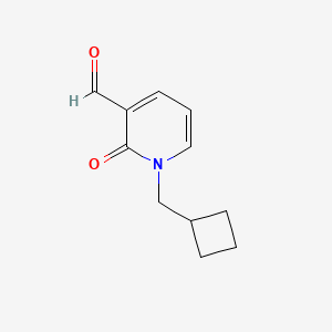 molecular formula C11H13NO2 B1481970 1-(Cyclobutylmethyl)-2-oxo-1,2-dihydropyridine-3-carbaldehyde CAS No. 2091222-82-9