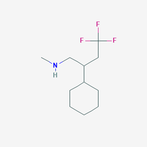 molecular formula C11H20F3N B1481992 2-cyclohexyl-4,4,4-trifluoro-N-methylbutan-1-amine CAS No. 2021648-89-3
