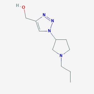 molecular formula C10H18N4O B1482005 (1-(1-propylpyrrolidin-3-yl)-1H-1,2,3-triazol-4-yl)methanol CAS No. 2097977-72-3