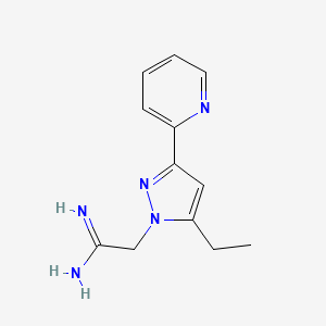 B1482035 2-(5-ethyl-3-(pyridin-2-yl)-1H-pyrazol-1-yl)acetimidamide CAS No. 2098135-78-3