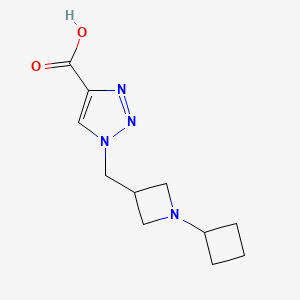 B1482059 1-((1-cyclobutylazetidin-3-yl)methyl)-1H-1,2,3-triazole-4-carboxylic acid CAS No. 2098123-17-0