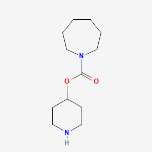 molecular formula C12H22N2O2 B14820691 Piperidin-4-yl azepane-1-carboxylate 