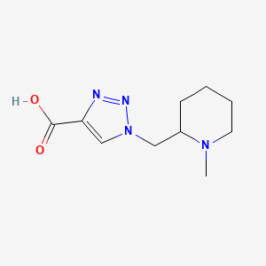 B1482080 1-((1-methylpiperidin-2-yl)methyl)-1H-1,2,3-triazole-4-carboxylic acid CAS No. 2091652-02-5