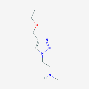 molecular formula C8H16N4O B1482106 2-(4-(乙氧基甲基)-1H-1,2,3-三唑-1-基)-N-甲基乙胺 CAS No. 2098123-90-9