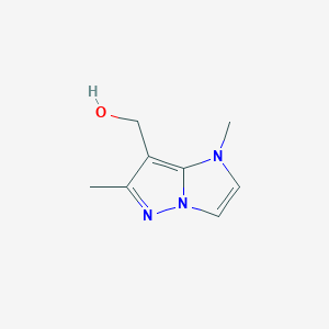 molecular formula C8H11N3O B1482137 (1,6-二甲基-1H-咪唑并[1,2-b]吡唑-7-基)甲醇 CAS No. 1824338-88-6