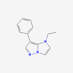 molecular formula C13H13N3 B1482145 1-乙基-7-苯基-1H-咪唑并[1,2-b]吡唑 CAS No. 2098012-73-6