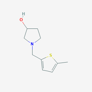 molecular formula C10H15NOS B1482177 1-((5-Methylthiophen-2-yl)methyl)pyrrolidin-3-ol CAS No. 2092103-89-2