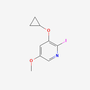 3-Cyclopropoxy-2-iodo-5-methoxypyridine