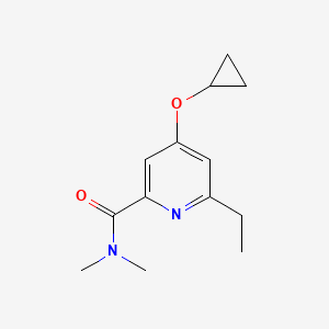 4-Cyclopropoxy-6-ethyl-N,N-dimethylpicolinamide