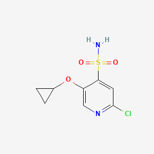 2-Chloro-5-cyclopropoxypyridine-4-sulfonamide