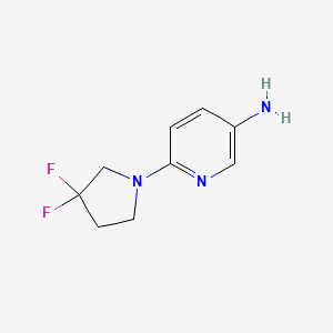 molecular formula C9H11F2N3 B1482201 6-(3,3-二氟吡咯烷-1-基)吡啶-3-胺 CAS No. 1211578-24-3