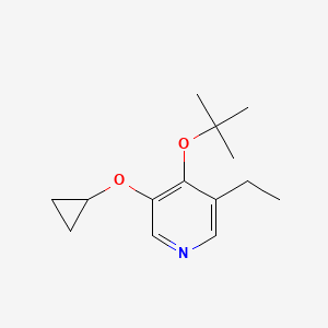 4-Tert-butoxy-3-cyclopropoxy-5-ethylpyridine