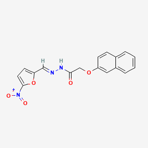 2-(naphthalen-2-yloxy)-N'-[(E)-(5-nitrofuran-2-yl)methylidene]acetohydrazide