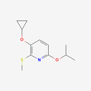 3-Cyclopropoxy-6-isopropoxy-2-(methylthio)pyridine