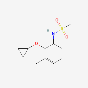 N-(6-Cyclopropoxy-5-methylcyclohexa-2,4-dienyl)methanesulfonamide