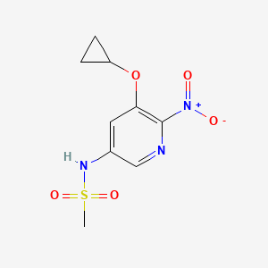 N-(5-Cyclopropoxy-6-nitropyridin-3-YL)methanesulfonamide