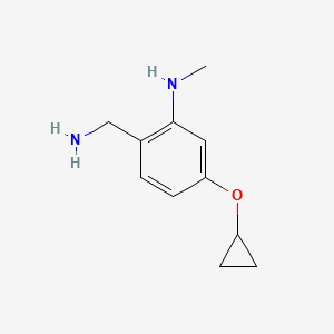 2-(Aminomethyl)-5-cyclopropoxy-N-methylaniline