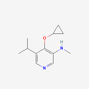 4-Cyclopropoxy-5-isopropyl-N-methylpyridin-3-amine