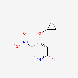 4-Cyclopropoxy-2-iodo-5-nitropyridine