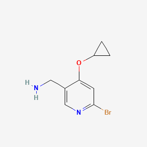 (6-Bromo-4-cyclopropoxypyridin-3-YL)methanamine