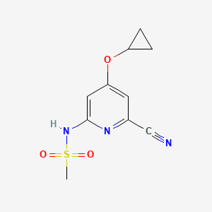 N-(6-Cyano-4-cyclopropoxypyridin-2-YL)methanesulfonamide