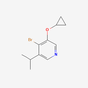 4-Bromo-3-cyclopropoxy-5-isopropylpyridine