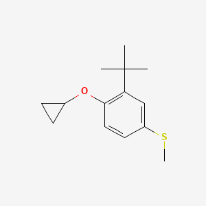 (3-Tert-butyl-4-cyclopropoxyphenyl)(methyl)sulfane