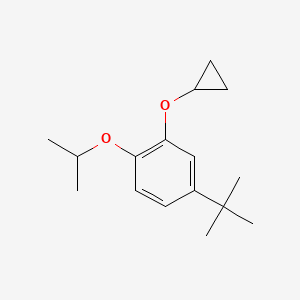 4-Tert-butyl-2-cyclopropoxy-1-(propan-2-yloxy)benzene