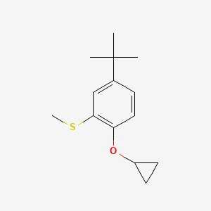 (5-Tert-butyl-2-cyclopropoxyphenyl)(methyl)sulfane