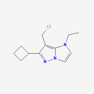 molecular formula C12H16ClN3 B1482218 7-(氯甲基)-6-环丁基-1-乙基-1H-咪唑并[1,2-b]吡唑 CAS No. 2092800-04-7