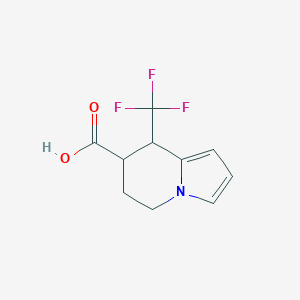 8-(Trifluoromethyl)-5,6,7,8-tetrahydroindolizine-7-carboxylic acid