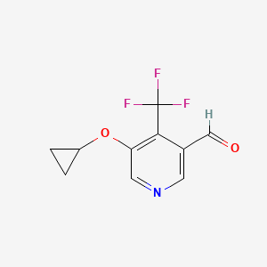 5-Cyclopropoxy-4-(trifluoromethyl)nicotinaldehyde