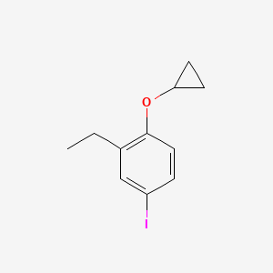 1-Cyclopropoxy-2-ethyl-4-iodobenzene