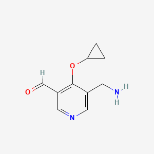 5-(Aminomethyl)-4-cyclopropoxynicotinaldehyde