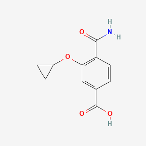 4-Carbamoyl-3-cyclopropoxybenzoic acid