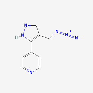 molecular formula C9H8N6 B1482246 4-(4-(azidomethyl)-1H-pyrazol-3-yl)pyridine CAS No. 2098071-85-1