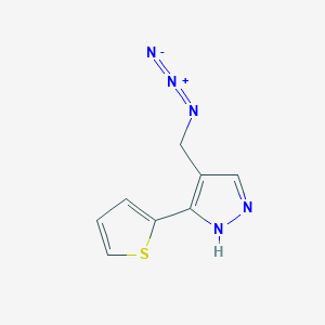 molecular formula C8H7N5S B1482248 4-(azidomethyl)-3-(thiophen-2-yl)-1H-pyrazole CAS No. 2098112-39-9