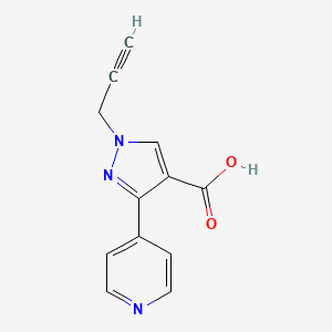 molecular formula C12H9N3O2 B1482251 1-(prop-2-yn-1-yl)-3-(pyridin-4-yl)-1H-pyrazole-4-carboxylic acid CAS No. 2098088-56-1