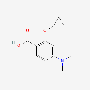 2-Cyclopropoxy-4-(dimethylamino)benzoic acid