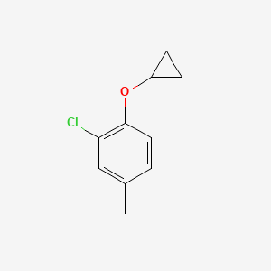 2-Chloro-1-cyclopropoxy-4-methylbenzene