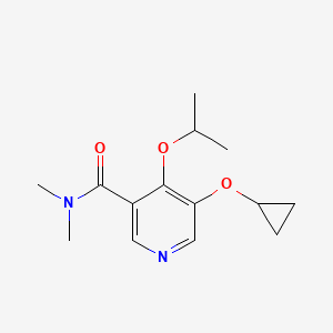 5-Cyclopropoxy-4-isopropoxy-N,N-dimethylnicotinamide