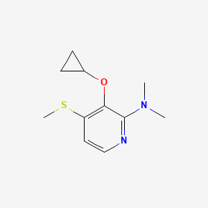 3-Cyclopropoxy-N,N-dimethyl-4-(methylthio)pyridin-2-amine